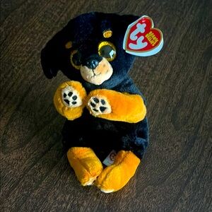 Free with bundle TY Beanie Babies Black and Orange Dog Plush 2023